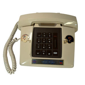 GTE Super Bowl XX Limited Edition Corded Touch-Tone Phone Bears vs Patriots